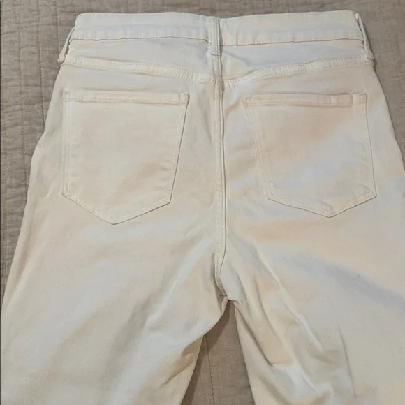 Old Navy white button fly jeans - Picture 5 of 6